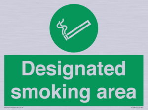 Designated smoking area